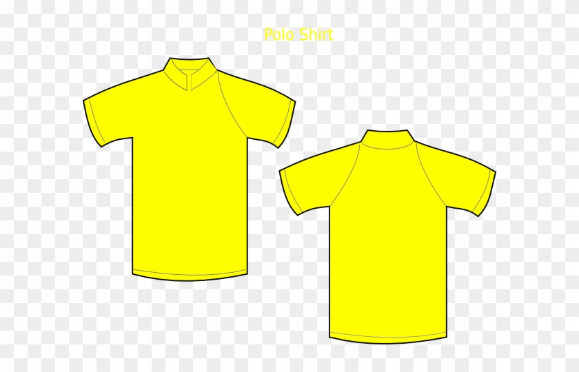 Red Polo Shirt Clip Art - Baju Polo Kuning Polos #735799