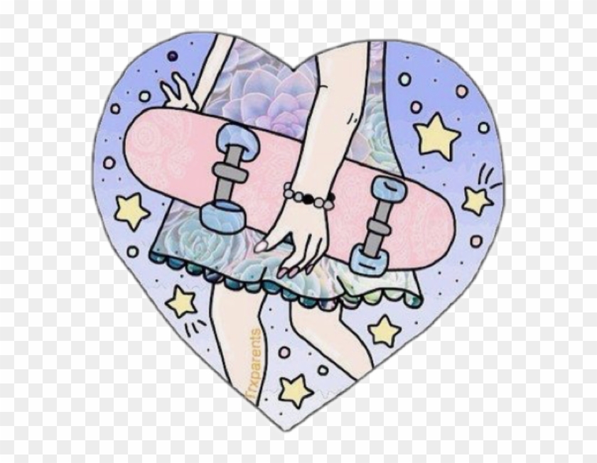 Remixit Stickers Sticker Skate Girl Skategirl Tumblr - Drawing #735875
