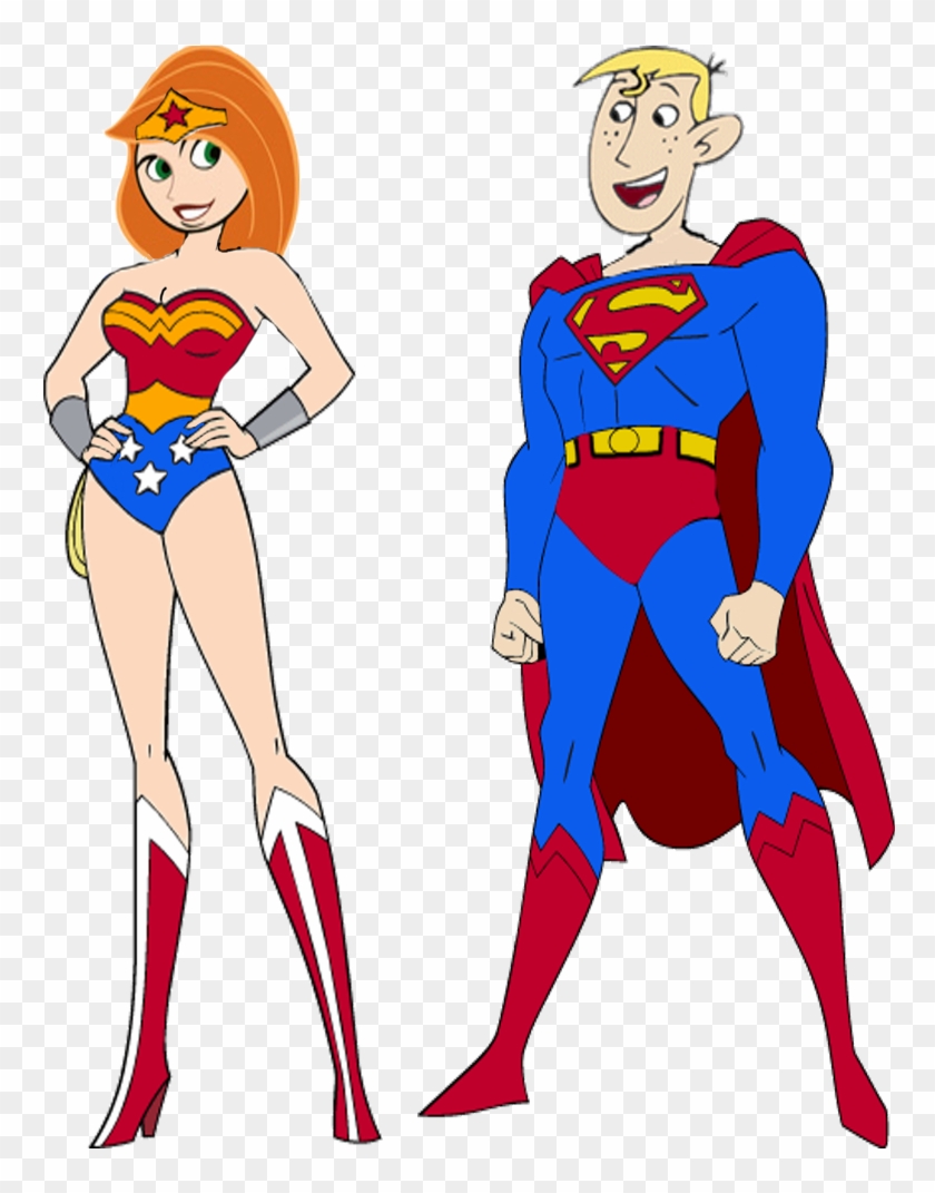 Darthraner83 21 1 Kim And Ron As A Super Couple By - Scooby Doo Wonder Woman #735970