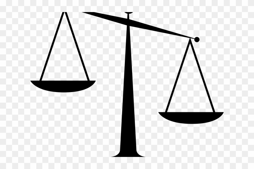 Injustice Clipart Black And White - Scales Of Justice Clip Art #736068