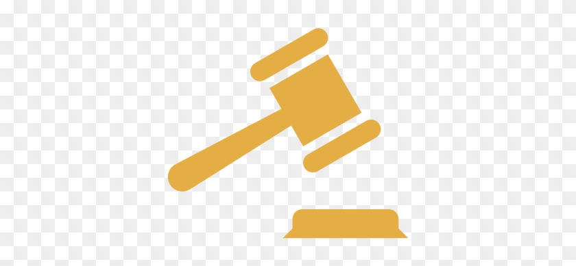 Debt Collection Lawsuits - Gavel Clipart Yellow #736091