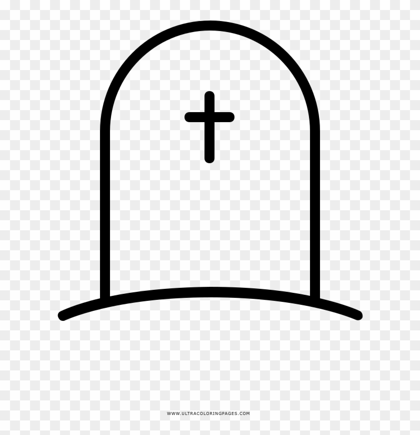 Gravestone Coloring Page - Lapida Para Colorear #736244