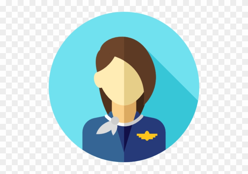 Stewardess-510x510 - User Profile Icon Png #736283