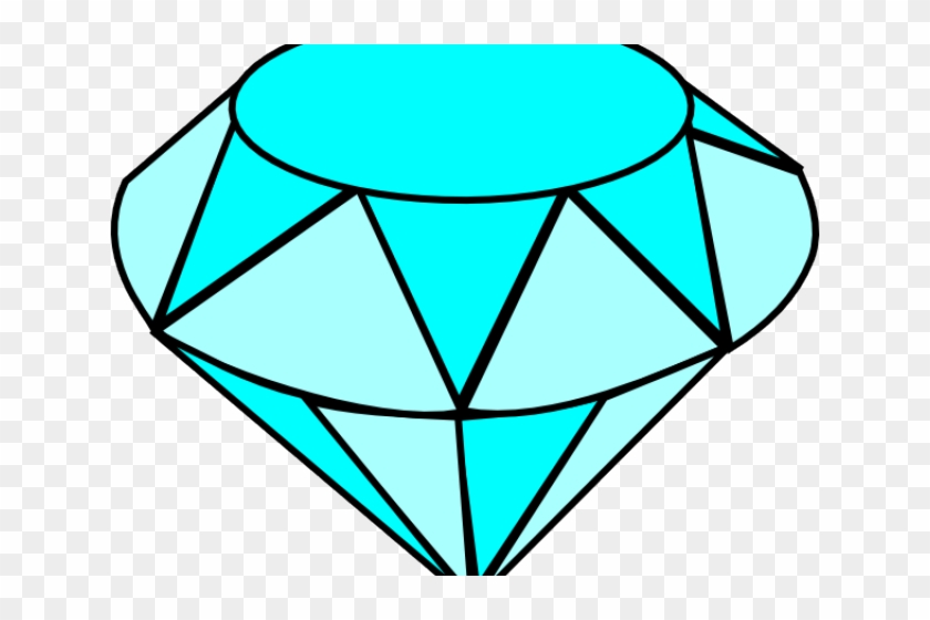 Gems Clipart Cartoon Blue - Diamond Clip Art #736356
