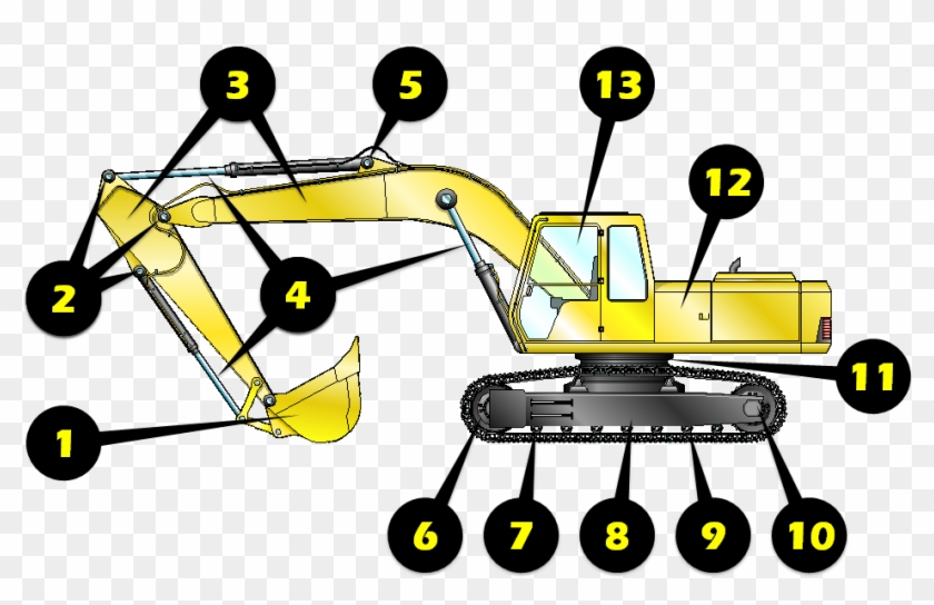 Excavator Inspection Illustration - Illustration #736397