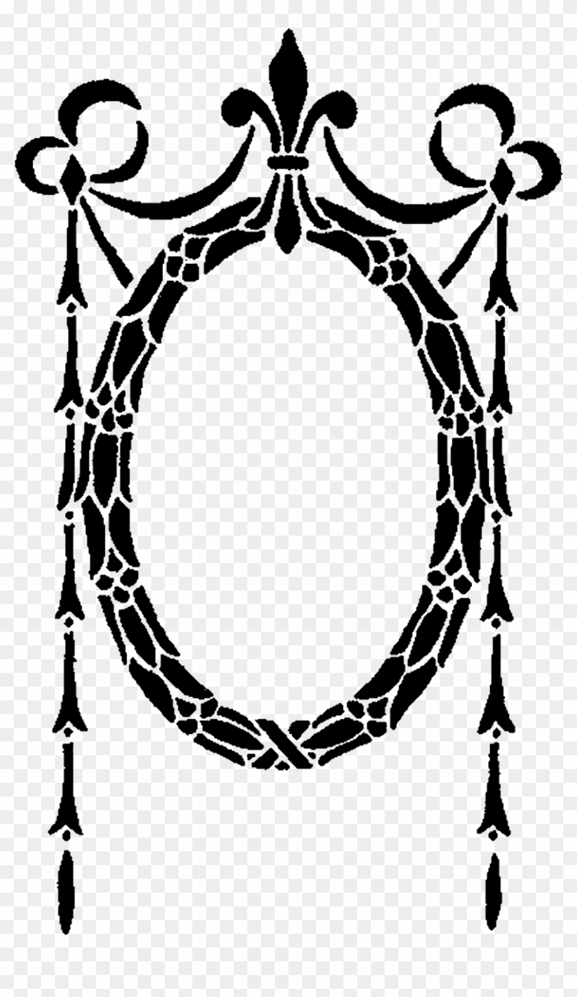 Decorative Frame Clip Art - Digital Stamp #736408