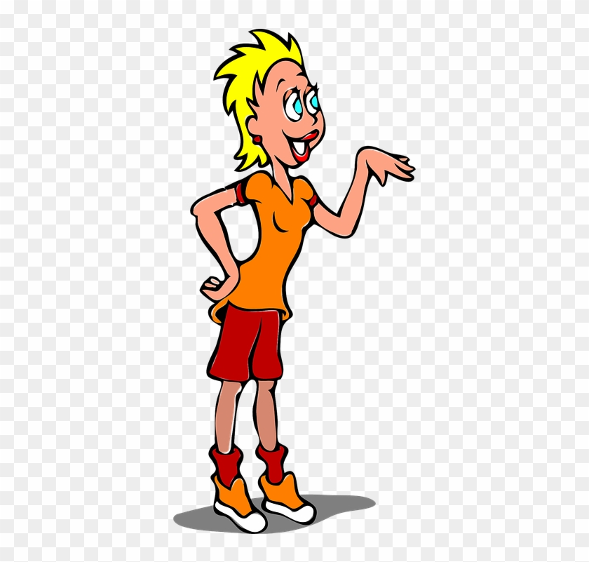 Cartoon Hiker 23, Buy Clip Art - Clipart Girl Wearing Shorts #736435