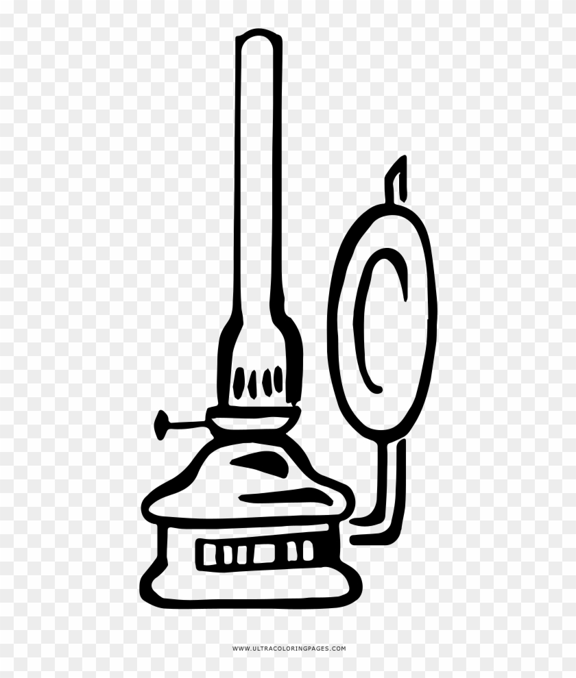 Oil Lamp Coloring Page - Line Art #736472