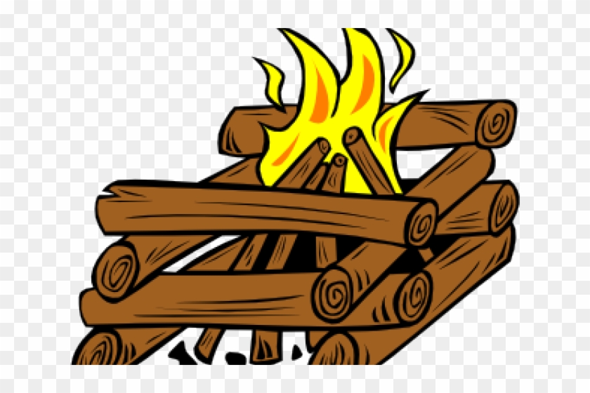 Survival Clipart Campfire - Log Cabin Style Fire #736598