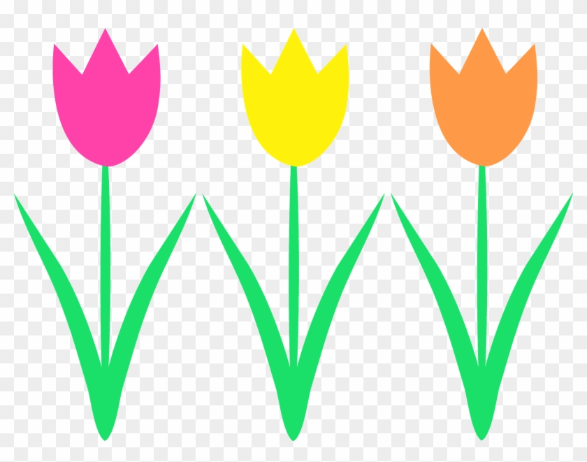 April - Spring Tulips Clip Art #736636