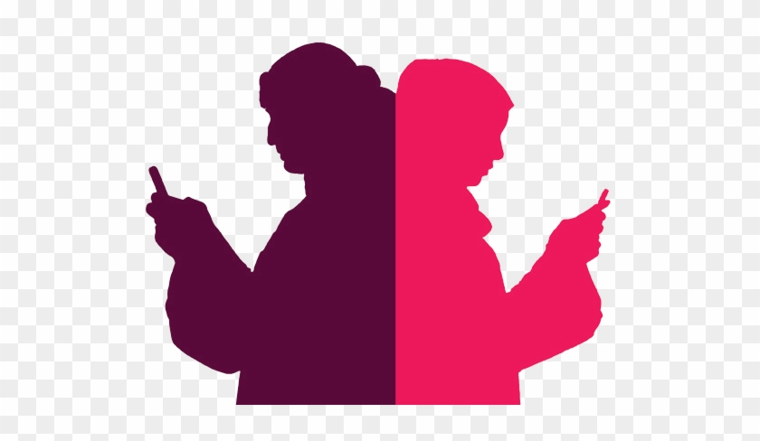 Spouses Husband And Wife On Mobile Phones Smartphones - Mobile Phone #736693