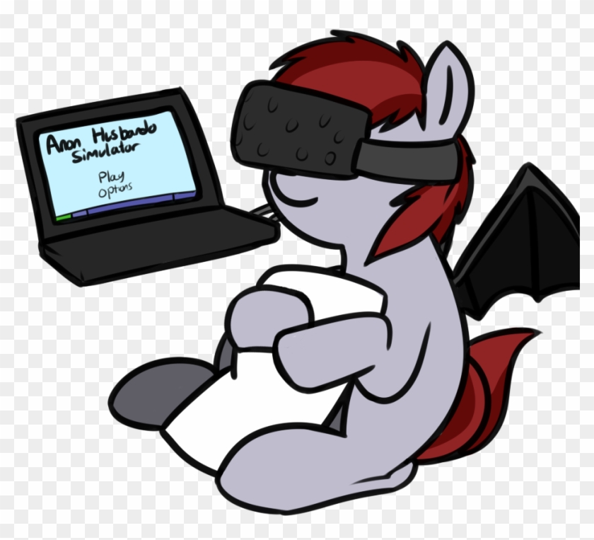 Neuro, Bat Pony, Body Pillow, Computer, Cuddling, Female, - Cartoon #736770