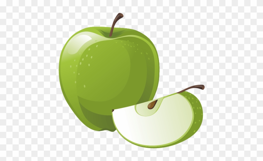 Granny Smith Apple Crisp Manzana Verde Clip Art - Apple On Books Png #736848