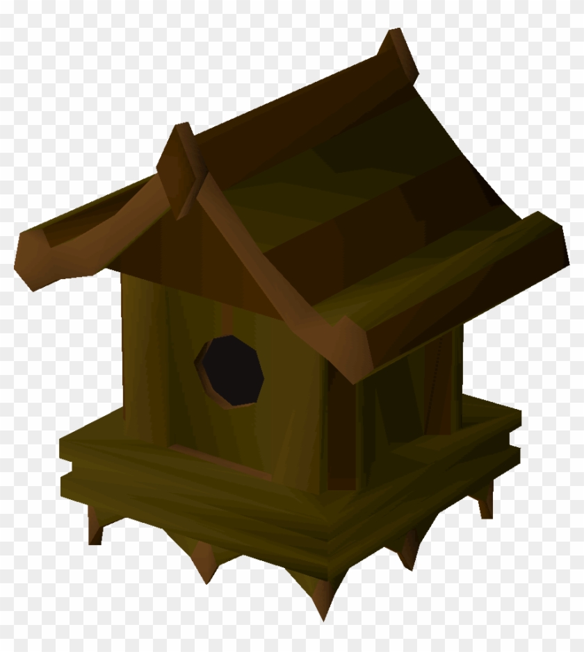 Yew Bird House Detail - Birdhouse With Special Roof #736962