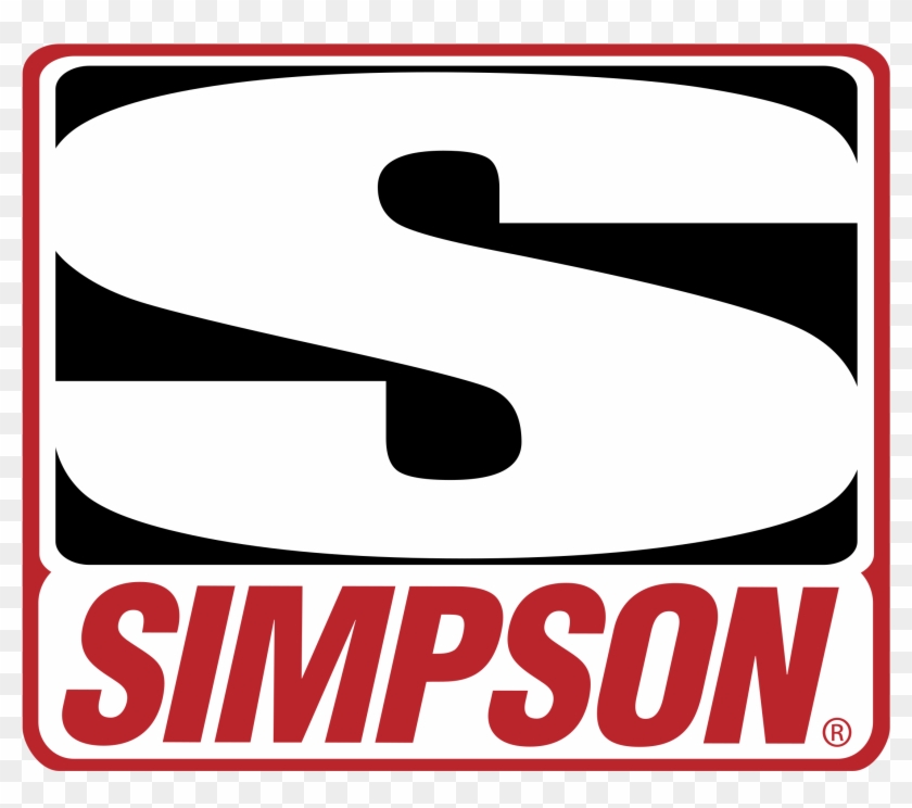 Simpson Racing Logo Black And White - Simpson Racing #736965