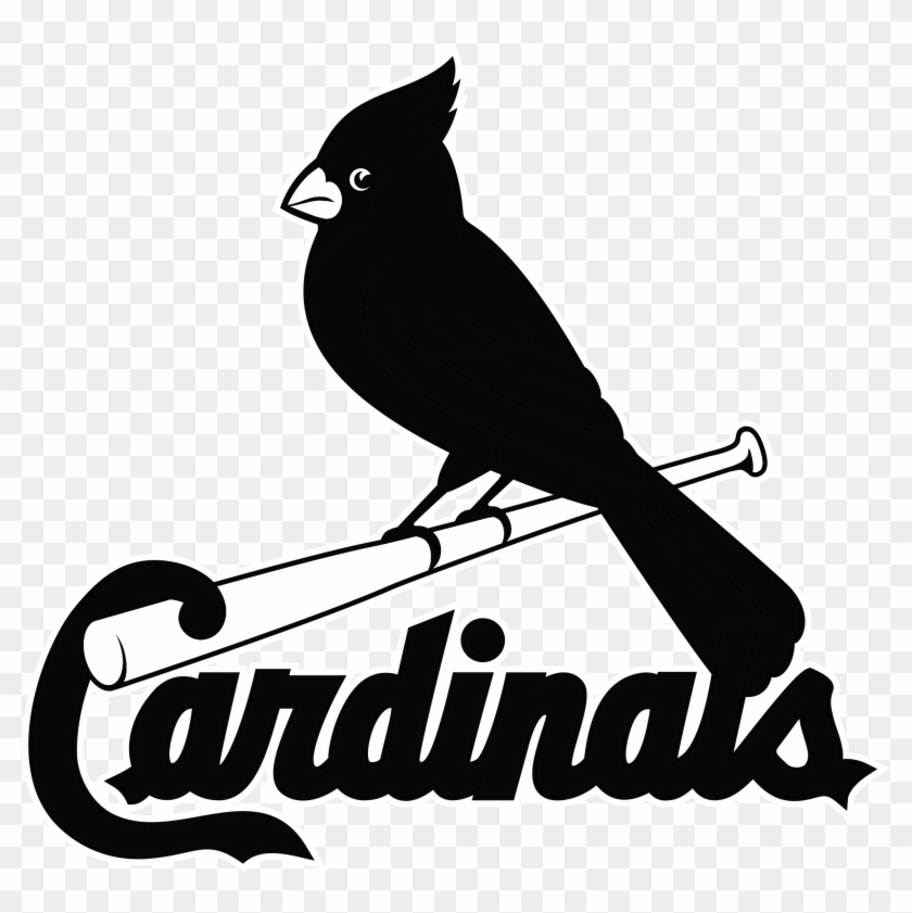 Louis Cardinals Logo Black - St Louis Cardinals Logo Black And White #737018