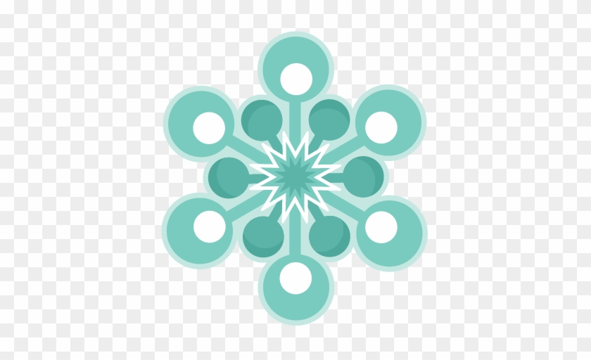 Snowflake Winter Svg Scrapbook Cut File Cute Clipart - Circle #737073