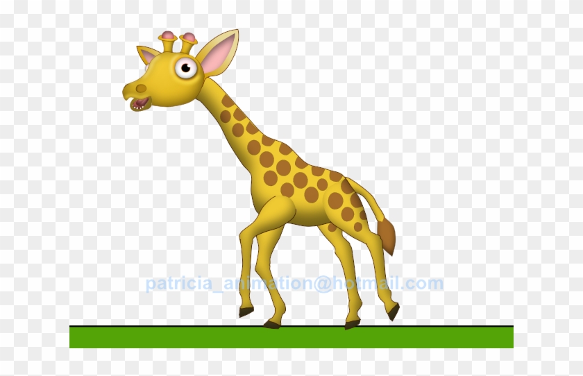 Giraffe Clipart Run - Animation Giraffe #737093