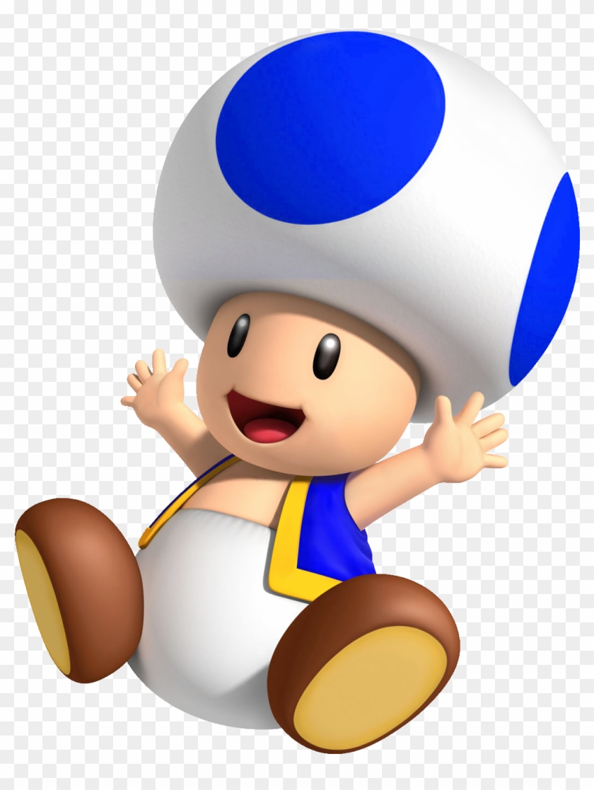 Super Mario Blue Toad #737134