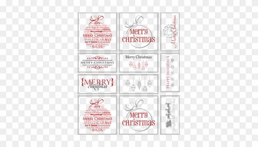 Free Printable Christmas Place Cards - Christmas Message Tags Printable #737166