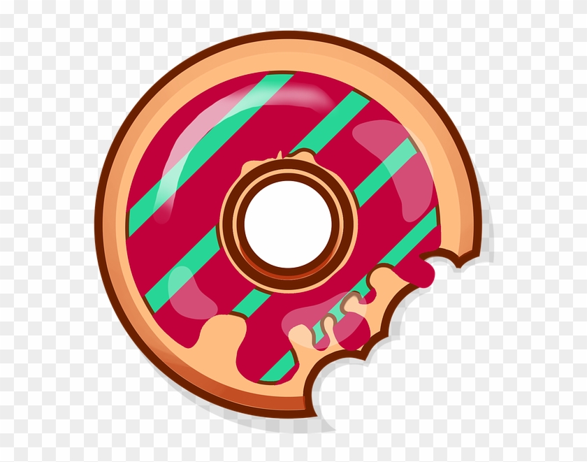 Donut, Sweets, Baking, Food, Tasty, Bun, Yummy, Icon - Animasi Donat Png #737204