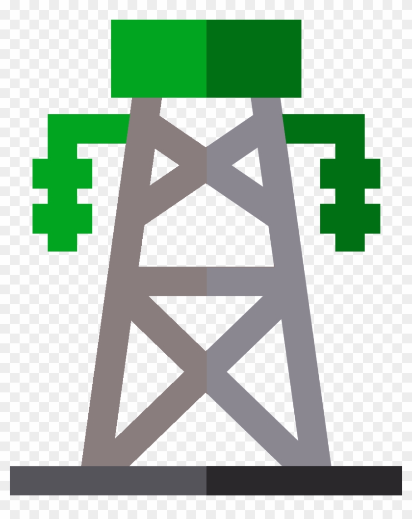 Distribution Lines And Power Substation - Icon #737219