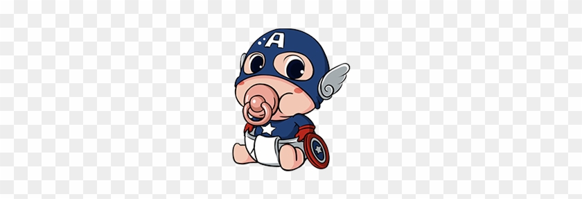 การ์ตูน Baby Captain America - Capitan America Bebe Png #737284