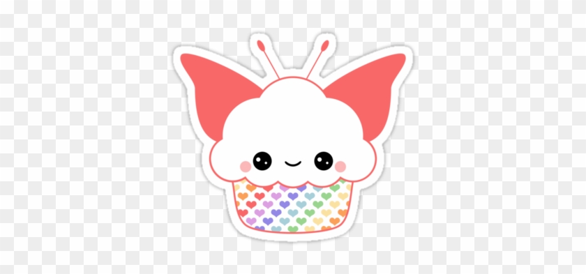 Super Kawaii Rainbow Heart Fairy Cake Stickers - Dibujos Super Kawaii #737389