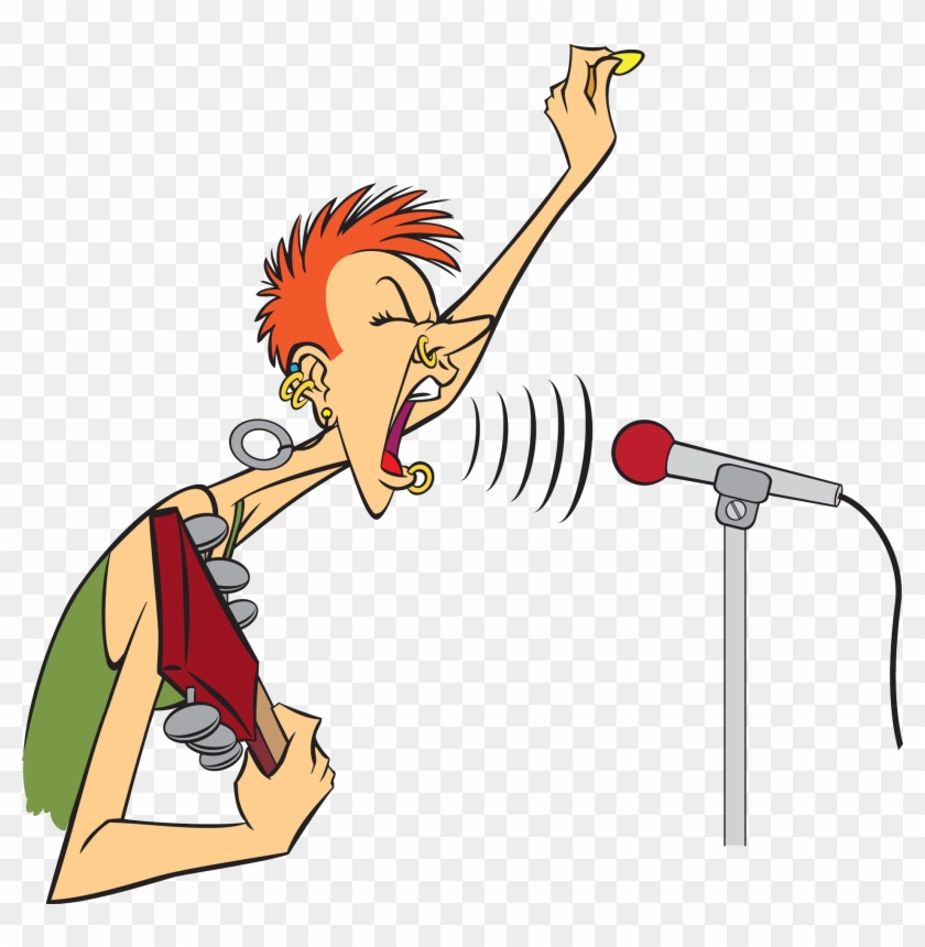 Microphone Singing Drawing Illustration - Drawing #737431