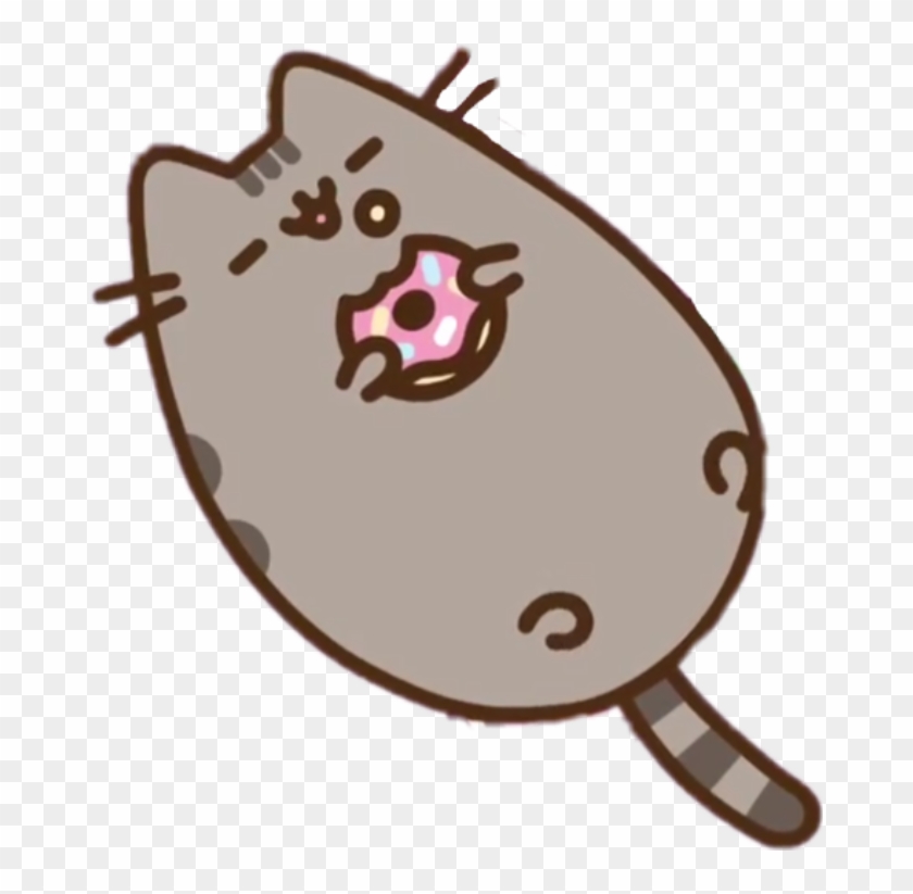 Report Abuse - Pusheen Eating A Donut #737522