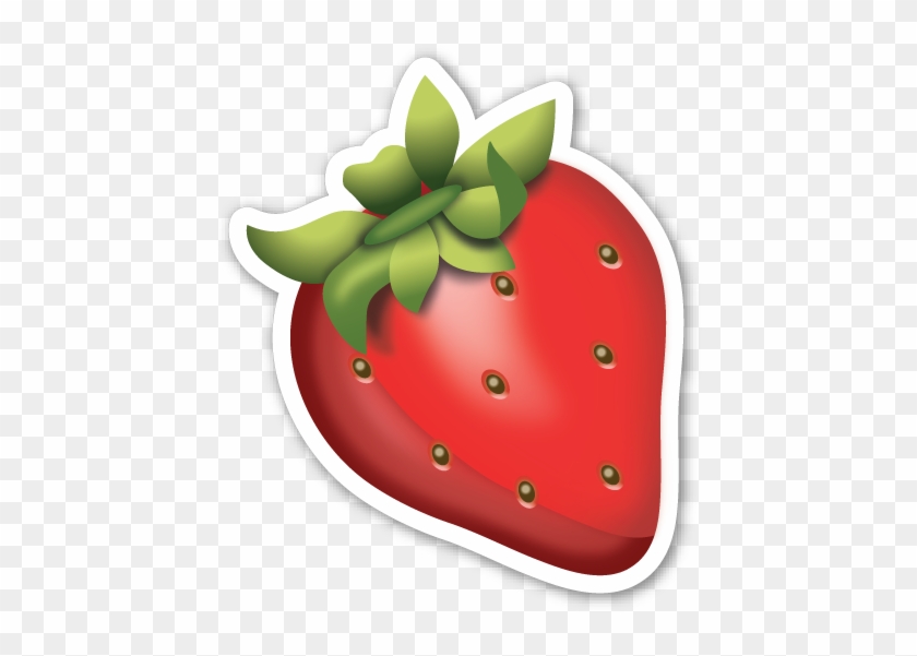 Strawberry - Strawberry Emoji Sticker #737648