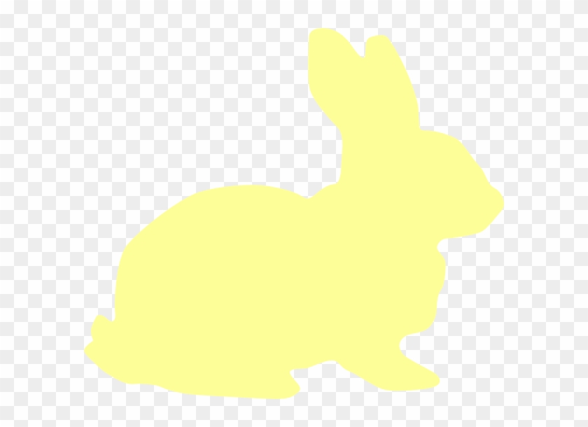 Yellow Bunny Silhouette Clip Art At Clker - Yellow Bunny Silhouette #737701