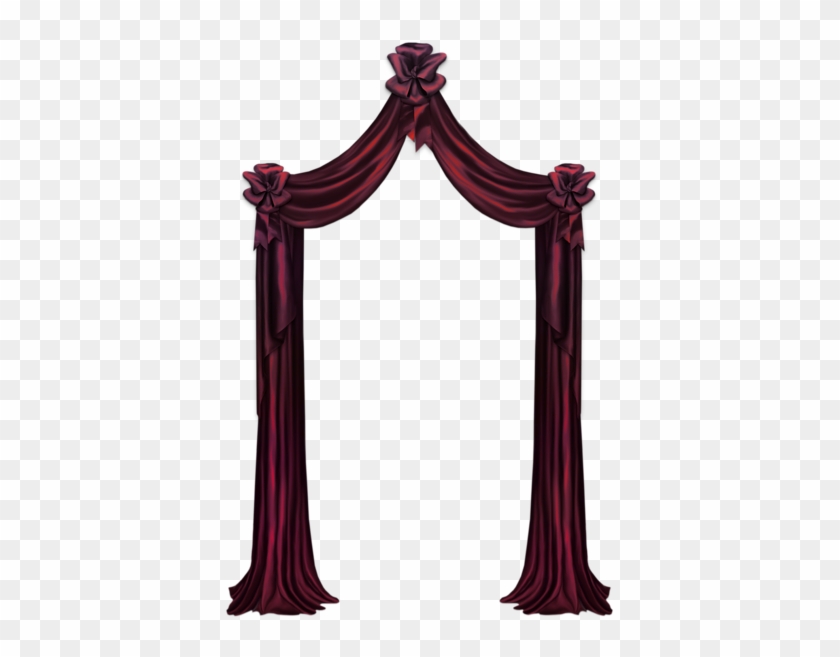 Red Curtain Decor Png Clipart Picture - Brown Curtains Png #737849