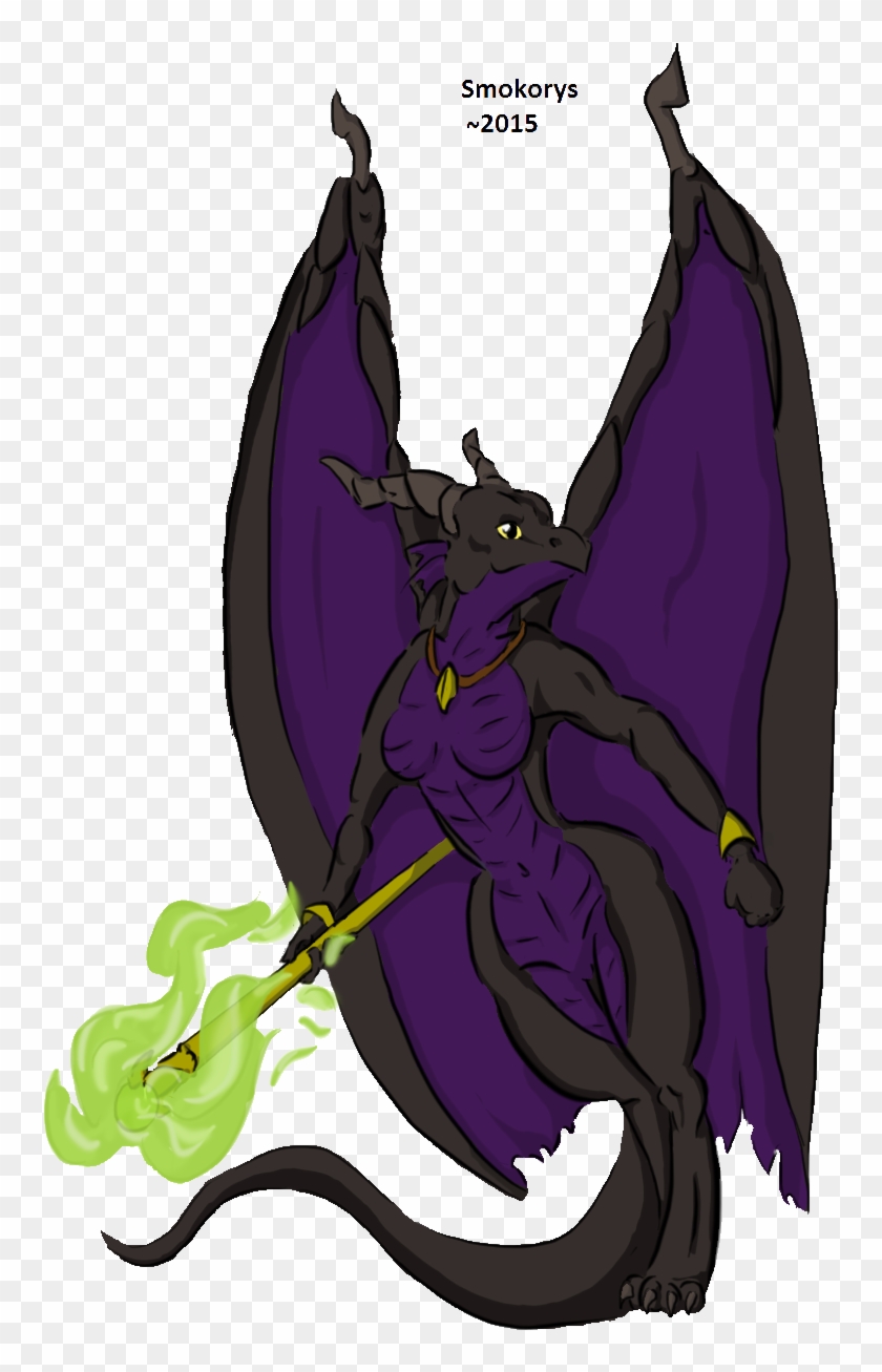 Anthro Dragon Form In Digital By Smokorys - Maleficent Dragon Anthro #738010