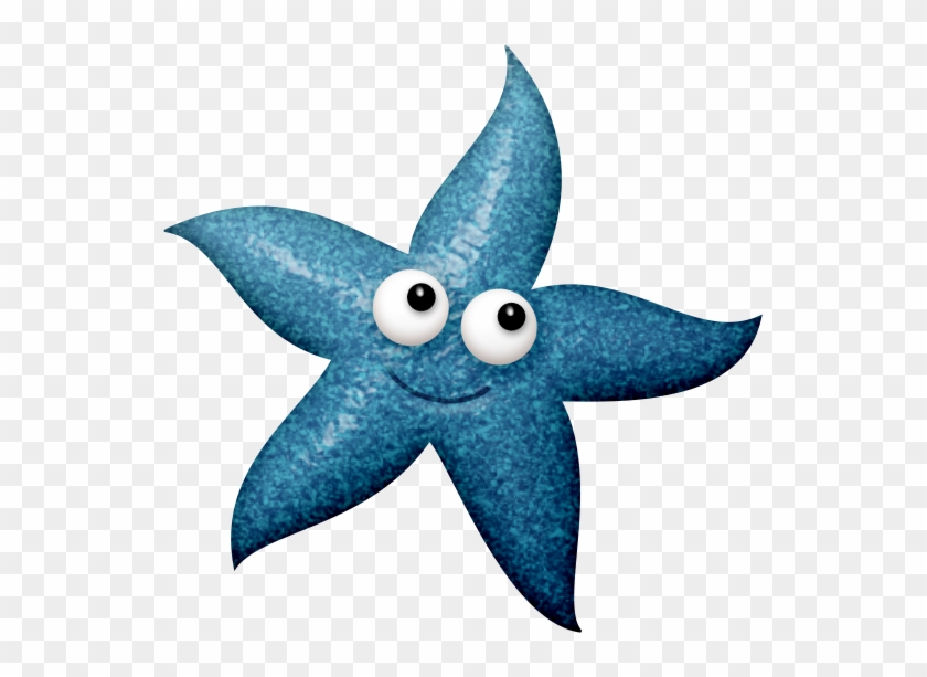 Clip Art A - Happy Blue Star Fish Clip Art #738040