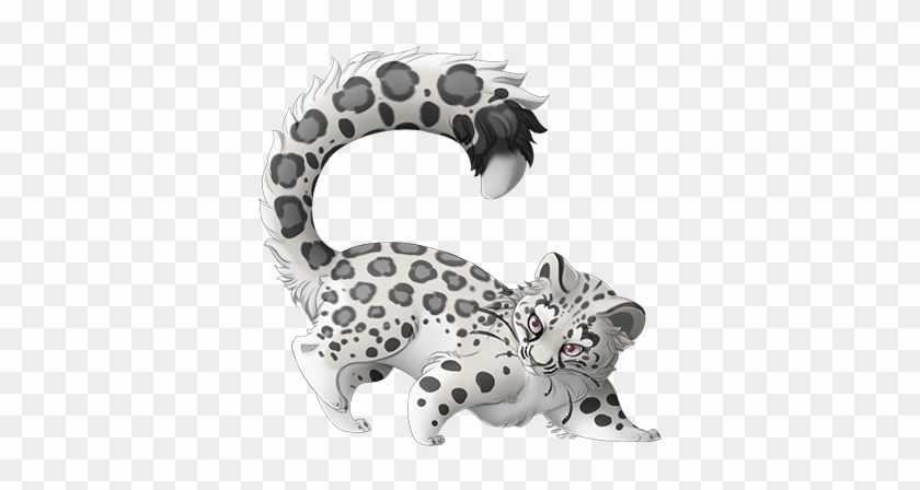 Snow Leopard Clipart Baby Leopard - Leopard #738092