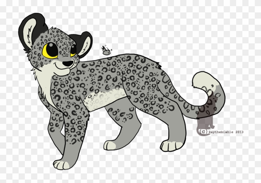Snow Leopard Design By Raythebishie - Cartoon #738114