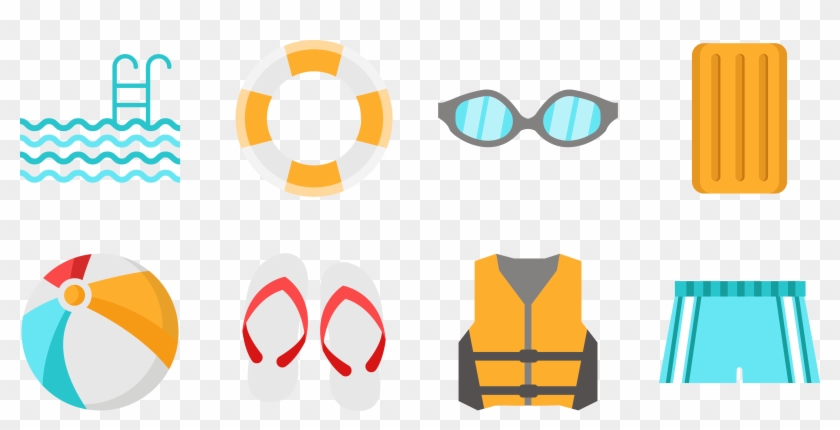 Swimming Pool Clip Art - Swimming Pool Items Cliparts #738230