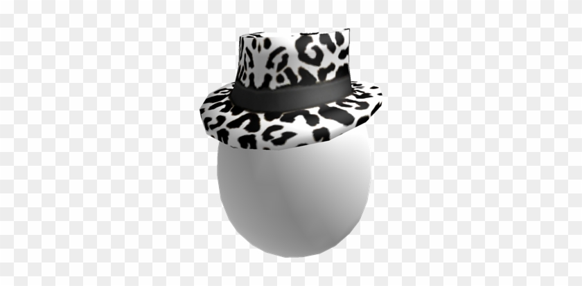 Snow Leopard Fedora Egg - Roblox Pink Leopard Fedora #738241