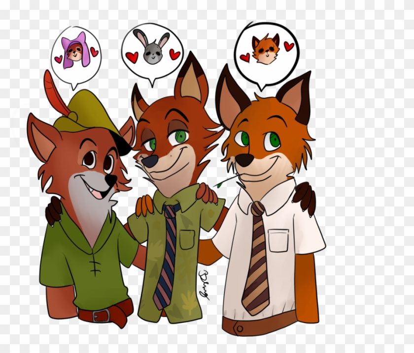 My 3 Babs By Themangagirl1 - Robin Hood Nick Wilde #738338