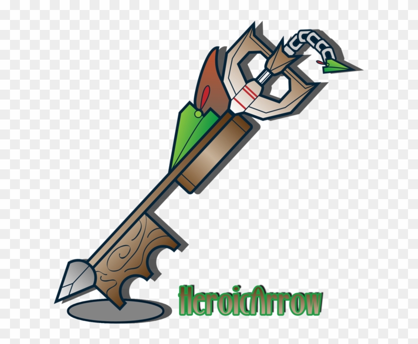 Keyblade Heroicarrow By Netro32 Keyblade Heroicarrow - Kingdom Hearts Robin Hood Keyblade #738353
