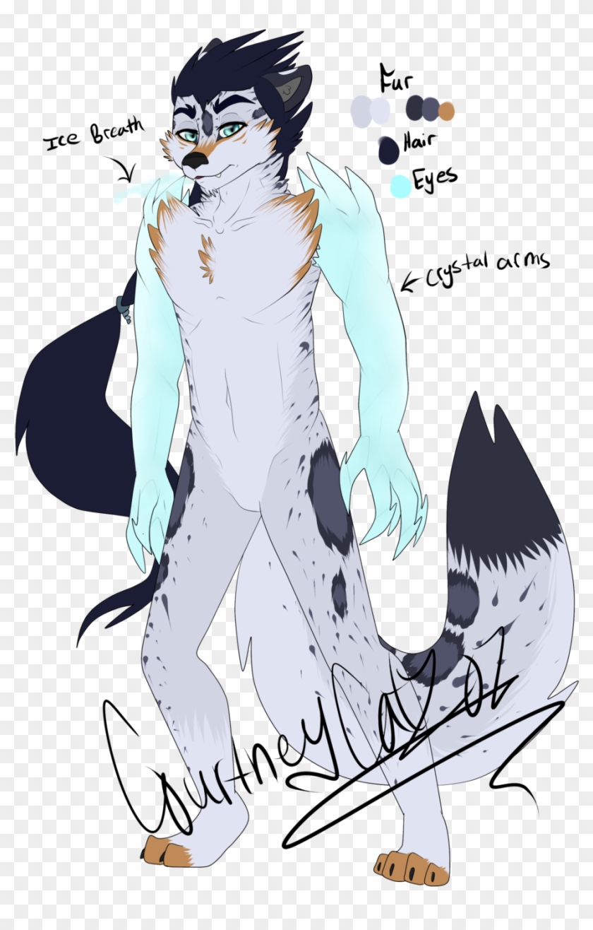 Wolf-snow Leopard Hybrid Custom Adopt By Courtneycat101 - Illustration #738396