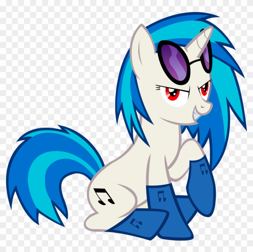 Goldenacorn93 Vinyl Scratch Likes Her Socks By Goldenacorn93 - Vinyl Scratch Red Eyes #738486