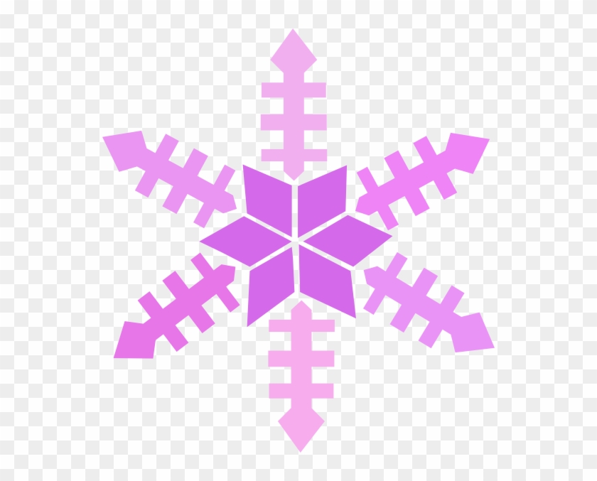Snowflake Clipart Dark Purple - Winter Snowflake Embroidery Design #738572