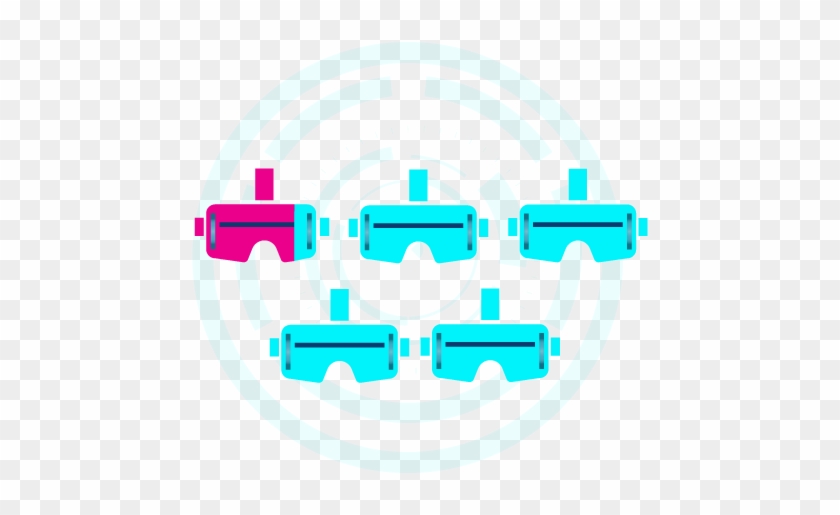Illustration Of Vr Headsets That Uses Color To Indicate - Circle #738591