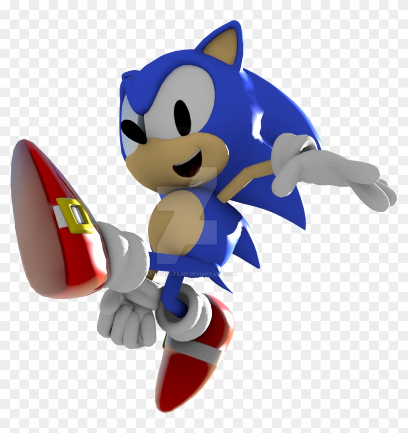 Classic Sonic Render By Earthrise-films - Sonic The Hedgehog #738693