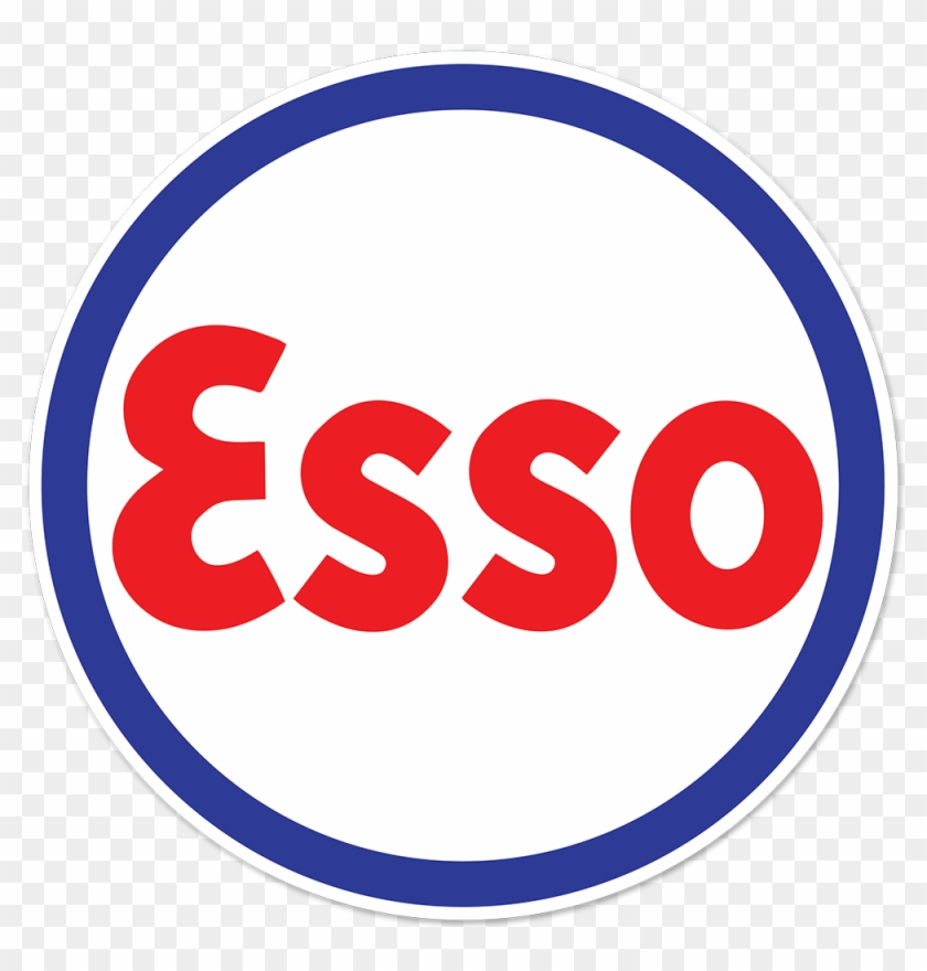Esso Block Round Decal - Esso Decals #738722