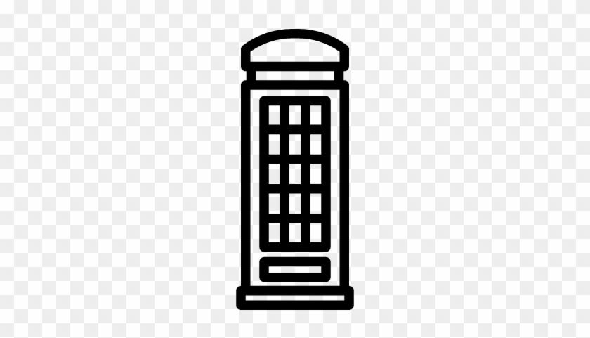 Phone Booth Vector - Icon Phone Booth Svg #738796