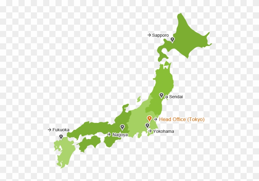 Location Of Main And Branch Offices - Japan Map #738966