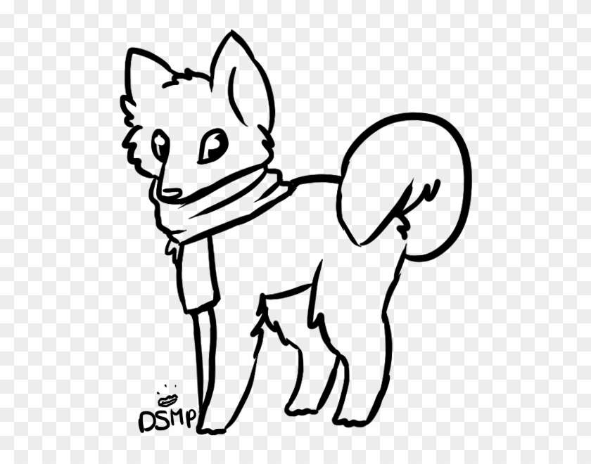 Dog Lineart - Drawing #739100